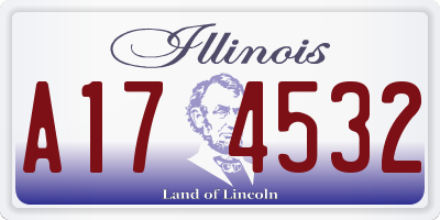 IL license plate A174532