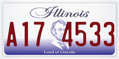 IL license plate A174533