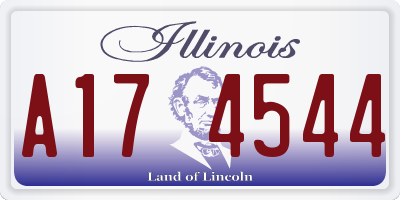 IL license plate A174544