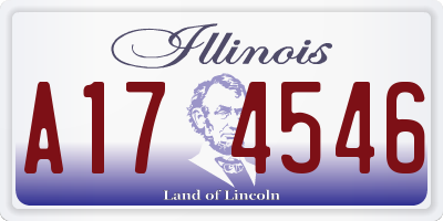 IL license plate A174546