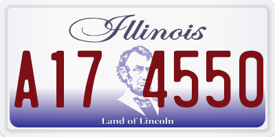 IL license plate A174550