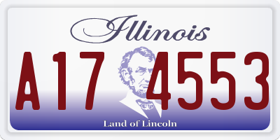 IL license plate A174553