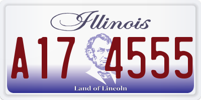 IL license plate A174555