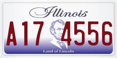 IL license plate A174556