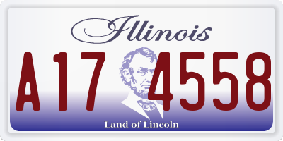 IL license plate A174558