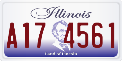 IL license plate A174561