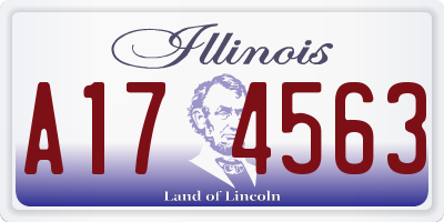 IL license plate A174563
