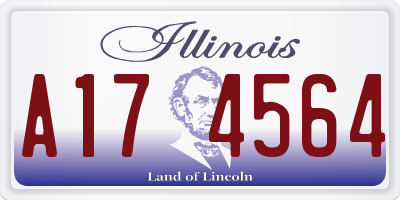 IL license plate A174564