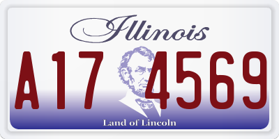 IL license plate A174569