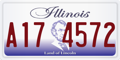 IL license plate A174572