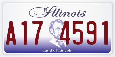 IL license plate A174591
