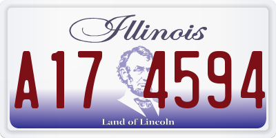 IL license plate A174594