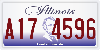 IL license plate A174596