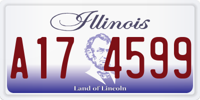 IL license plate A174599