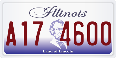 IL license plate A174600