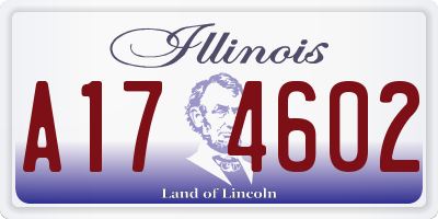 IL license plate A174602