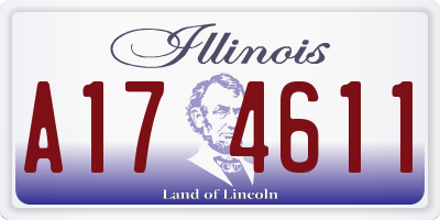 IL license plate A174611