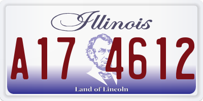 IL license plate A174612