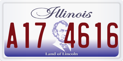 IL license plate A174616