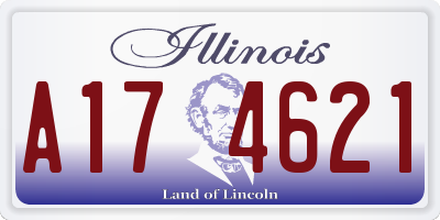 IL license plate A174621