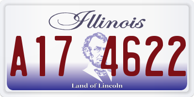 IL license plate A174622