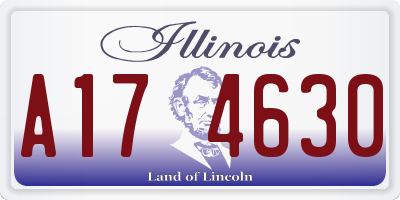IL license plate A174630