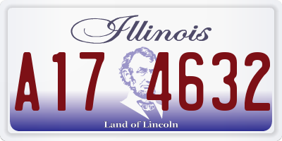 IL license plate A174632