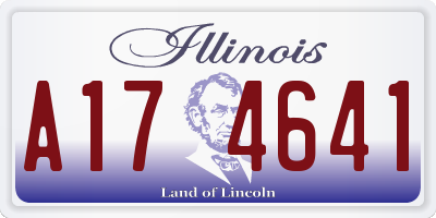 IL license plate A174641