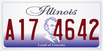 IL license plate A174642