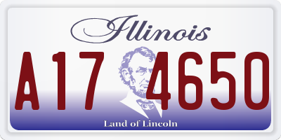 IL license plate A174650