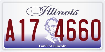 IL license plate A174660