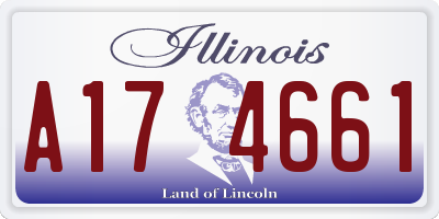 IL license plate A174661
