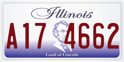 IL license plate A174662