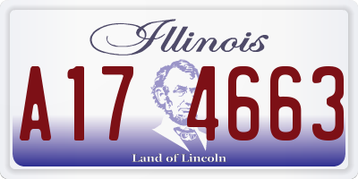 IL license plate A174663
