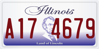 IL license plate A174679