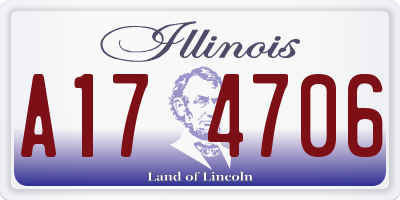 IL license plate A174706