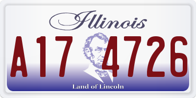 IL license plate A174726