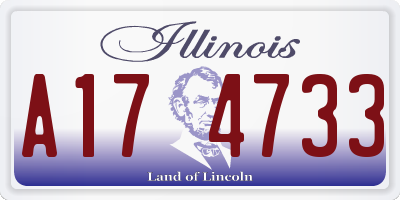 IL license plate A174733