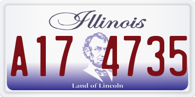 IL license plate A174735