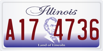 IL license plate A174736