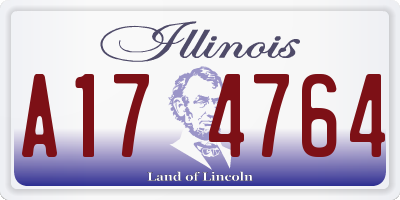 IL license plate A174764