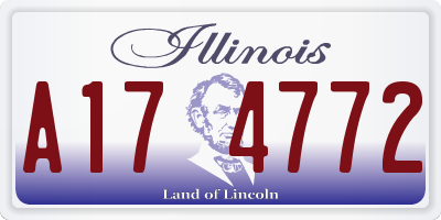 IL license plate A174772