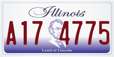 IL license plate A174775