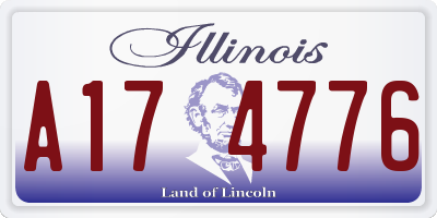 IL license plate A174776