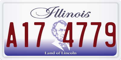 IL license plate A174779