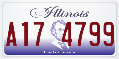 IL license plate A174799