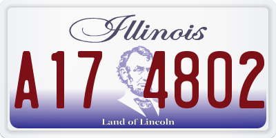 IL license plate A174802