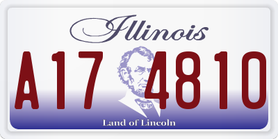 IL license plate A174810