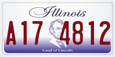IL license plate A174812