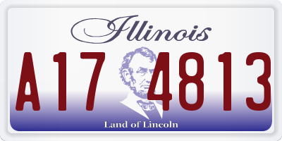 IL license plate A174813